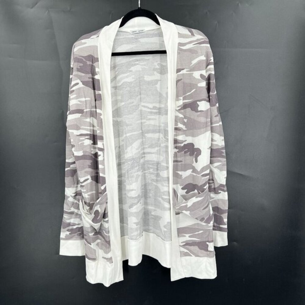 NEW Sweet Romeo waffle knit camo grey camouflage open sweater 2x lightweight